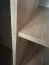 1,2 Meter breiter Schiebetürenschrank Mina in Schwarz/Eiche, 235,2 x 120 x 60 cm, viel Stauraum, Vorderseite aus Laminat Platten, Anti Staubbürsten