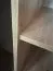 Weißer Schiebetürenschrank Mina, Lamellen in schwarzer Optik, Schwarzer Stahlgriff, viel Stauraum, platzsparend, 235,2 x 130 x 60 cm, moderne Optik
