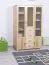 Kleiderschrank Kiefer Vollholz massiv natur Columba 01 - Abmessungen: 194 x 121 x 50 cm (H x B x T)