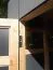 Gartenhaus Lounge Frankfurt 01 mit Dachanbau | Elementgartenhaus | HPL-Fassadenplatten | Weiß / Anthrazit | Schleppdach | Grundfläche 10,5 m²