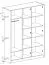 Moderner Kleiderschrank Sampont 01, Beige / Eiche hell, 195 x 145 x 52 cm, mit 12 Fächern und 1 Kleiderstange, ABS-Kanten, robust und langlebig