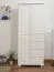 Vorzimmerschrank Kiefer, Farbe: Weiß 190x90x60 cm Abbildung