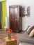 schmaler Schrank, Farbe: Nuss 190x80x60 cm Abbildung