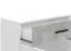 Sideboard / Kommode mit einer Schublade Brus 11, Farbe: Weiß / Beton, drei Türen, vier Fächer, ABS-Kanten, Maße: 80,5 x 119 x 33 cm, für Wohnzimmer