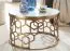 Wohnzimmertisch rund aus Marmor, Farbe: Marmoroptik - Abmessungen: 60 x 60 x 36 cm (B x T x H)