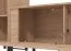 Wohnwand | getöntes Glas | Farbe: Eiche Artisan | 2 Vitrinen | 1 TV-Unterschrank | 1 Wandregal | Maße: 279 x 40 x 192,5 cm | Griffe & Beine: Metall