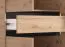 Kleiderschrank / Drehtürenschrank | Farbe: Eiche Artisan / Schwarz Matt | 1 Spiegeltür | 138 x 55 x 211 cm | eine Schublade | eine Kleiderstange | sechs Fächer