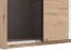 Schiebetürenschrank | Farbe: Eiche Artisan | 1 Spiegeltür | Maße: 195 x 61 x 217,5 cm | 2 Kleiderstangen | Kleiderschrank | 2 Fächer | ABS-Kanten