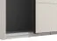 Kleiderschrank | Farbe: Kaschmir | breit | 1 Spiegeltür | Schiebetürenschrank | Maße: 220 x 61 x 217,5 cm | ABS-Kanten | 2 Kleiderstangen | 2 Fächer