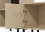 Wohnwand | Farbe: Eiche Artislight Port / Schwarzeiche | 1 Vitrine | getöntes Glas | 7 Fächer | Maße: 263 x 40 x 167 cm | 2 Kabeldurchführungen
