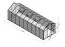 Gewächshaus - Glashaus Radicchio L15, Wände: 4 mm gehärtetes Glas, Dach: 6 mm HKP mehrwandig, Grundfläche: 14,10 m² - Abmessungen: 640 x 220 cm (L x B)