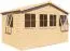 Gartenhaus Freital 01, Naturbelassen, 3,5 x 2,3 Meter, Satteldach, Elementbauweise, Holz-Gerätehaus, einfacher und schneller Aufbau, klassisches Design