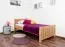 Kinderbett 90 x 200 cm | Massivholz: Buche | Natur Lackiert Abbildung