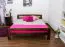 Massivholzbett Kiefer 160 x 200 cm Nuss Abbildung