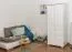 Echtholz-Kleiderschrank, Farbe: Weiß 190x80x60 cm Abbildung