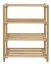 Schuhregal Buche Vollholz massiv natur Junco 223 - Abmessungen: 100 x 58 x 28 cm (H x B x T)