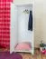 Schrank 80 cm breit, Farbe: Weiß, Kiefer Massiv Abbildung