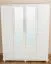 Echtholz Kleiderschrank, Farbe: Weiß 195x162x59 cm Abbildung