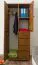 Massivholz Schlafzimmerschrank Kiefer, Farbe: Eiche 190x80x60 cm Abbildung