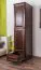 Massivholz-Kleiderschrank, Farbe: Nuss 190x47x60 cm Abbildung