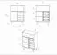 Vitrine Otago 25 Wildeiche massiv geölt - Abmessungen: 143 x 100 x 50 cm (H x B x T)