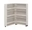 Schuhschrank | Farbe: Kaschmir | eine Drehtür | 68 x 33 x 113 cm | schmal | 6 Schuhfächer | schwarzer Griff | kleiner Schrank | für den Vorraum