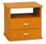 Nachtkommode Grogol 21, Farbe: Erle - Abmessungen: 50 x 45 x 35 cm (H x B x T)