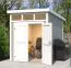 Gartenhaus G266 Lichtgrau - 28 mm Blockbohlenhaus, Grundfläche: 4,75 m², Pultdach