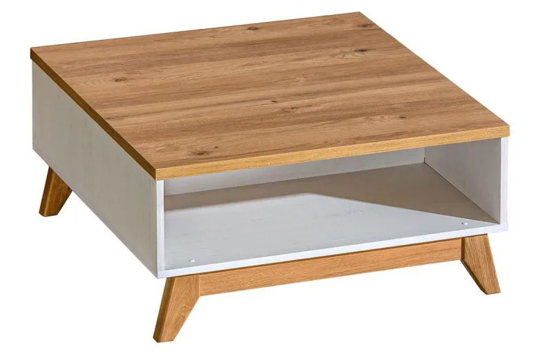Wohnzimmertisch Farbe: Weiß 81x35x81 cm Abbildung