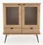 Vitrine Rolleston 30 Kernbuche massiv geölt - Abmessungen: 102 x 97 x 46 cm (H x B x T)