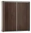 Schiebetürenschrank / Kleiderschrank Aitape 18, Farbe: Sonoma Eiche dunkel - Abmessungen: 188 x 200 x 60 cm (H x B x T)