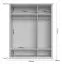 Drehtürenschrank / Kleiderschrank Lotofaga 15, Farbe: Weiß / Walnuss - 227 x 181 x 59 cm (H x B x T)