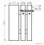 Garderobe Paseh 01, Farbe: Erle - Abmessungen: 100 x 60 x 24 cm (H x B x T)