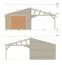 Einzelgarage mit Carport GR 78 | Fichten- und Kiefernholz | Grundfläche 42,31 m² | Holzgarage mit Anbaudach | Doppelflügeltor, Doppelfenster und Einzeltür