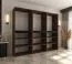 Drehtürenschrank | Farbe: Walnuss Warmia | 12 Drehtüren | 9 Fächer | 3 Kleiderstangen | 270 x 52 x 203 cm | hochwertig Verarbeitet | Soft-Close Funktion | Kleiderschrank | grifflose Türen