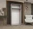 Kleiderschrank / Drehtürenschrank Korab 11, Farbe: Kaschmir, Griffe: Gold, ein Fach, 1 Meter breit, eine Kleiderstange, Soft-Close-Funktion, zwei Türen