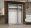 Drehtürenschrank mit 1,5 Meter breite Korab 21, Farbe: Kaschmir, drei Türen, Soft-Close-Funktion, zwei Fächer, Griffe: Kaschmir, zwei Kleiderstangen, Kleiderschrank