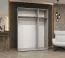 Kleiderschrank / Drehtürenschrank mit drei Spiegeltüren Korab 122, Farbe: Eiche Artisan, 1,5 Meter breit, zwei Kleiderstangen, Soft-Close, Griffe: Schwarz