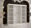 Moderner Kleiderschrank mit genügend Stauraum Liskamm 37, Farbe: Weiß matt - Abmessungen: 200 x 180 x 62 cm (H x B x T), mit einer Spiegeltür
