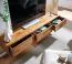 TV-Unterschrank / Lowboard, Farbe: Sheesham, teilmassiv - Abmessungen: 25 x 160 x 35 cm (H x B x T)