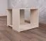 Jugendzimmer - Tisch Matthias 10, Farbe: Creme / Braun - Abmessungen: 47 x 57 x 56 cm (H x B x T)