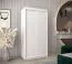 Schlafzimmer - Kleiderschrank, Farbe: Weiß matt - Abmessungen: 200 x 100 x 62 cm ( H x B x T) Abbildung