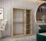 150 cm breiter Kleiderschrank mit 2 Türen | 5 Fächer | Farbe: Sonoma Eiche Abbildung