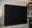 Großer 250 cm breiter Kleiderschrank mit 10 Fächern und 3 Türen | Farbe: Schwarz Abbildung
