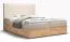 Boxspringbett mit modernen Design Pilio 66, Farbe: Beige / Eiche Golden Craft - Liegefläche: 160 x 200 cm (B x L)