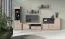 Wandregal Niel 13, Farbe: Eiche - Abmessungen: 30 x 140 x 30 cm (H x B x T)