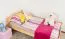Kinderbett / Jugendbett Kiefer massiv Vollholz natur 82, inkl. Lattenrost - 100 x 200 cm (B x L)