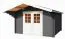 Gartenhaus G261 Carbongrau - 34 mm Blockbohlenhaus, Grundfläche: 8,60 m², Satteldach