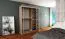 150 cm breiter Kleiderschrank mit 5 Fächern und 2 Türen | Farbe: Sonoma Eiche Abbildung
