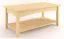 Couchtisch Kiefer Massivholz Natur 45x110x60 cm Abbildung